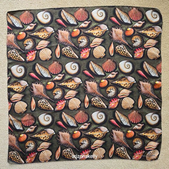 {{{RARE}}} Sergio Bustamante Silk Seashell Scarf - Picture 14 of 14